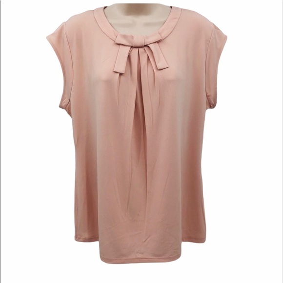 Karl‎ Lagerfeld women’s pink top with bow size L - Picture 1 of 13